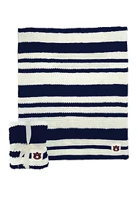 NCAA Auburn Tigers Cable Knit Blanket