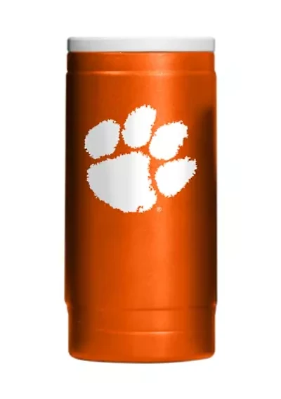 NCAA Clemson Tigers Flipside Powder Coat Slim Can Coolie