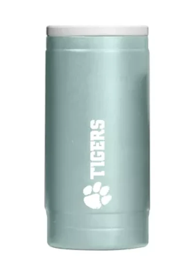 NCAA Clemson Tigers Vertical Powder Coat Slim Can Coolie