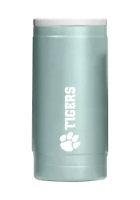 NCAA Clemson Tigers Vertical Powder Coat Slim Can Coolie