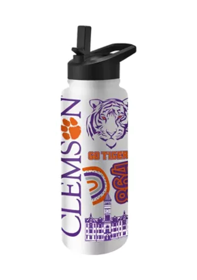 NCAA Clemson Tigers 34 Ounce Quencher Bottle