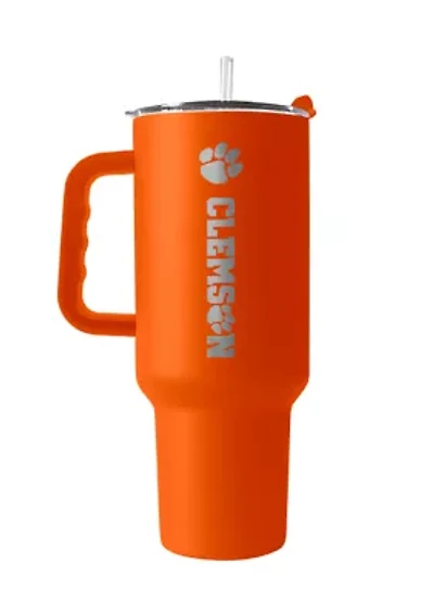 NCAA Clemson Tigers 40 Ounce Etch Powder Coat Tumbler