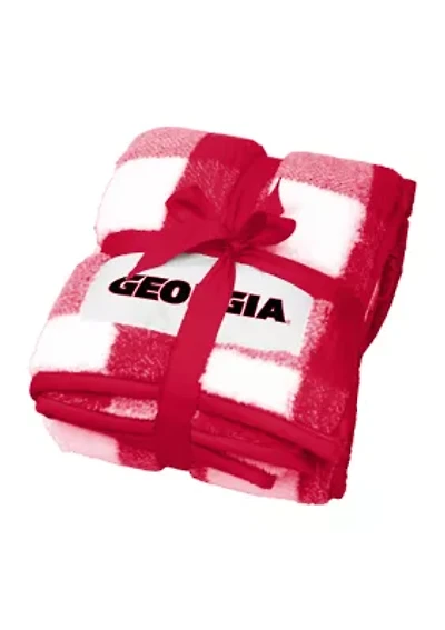 NCAA Georgia Bulldogs Buffalo Check Blanket