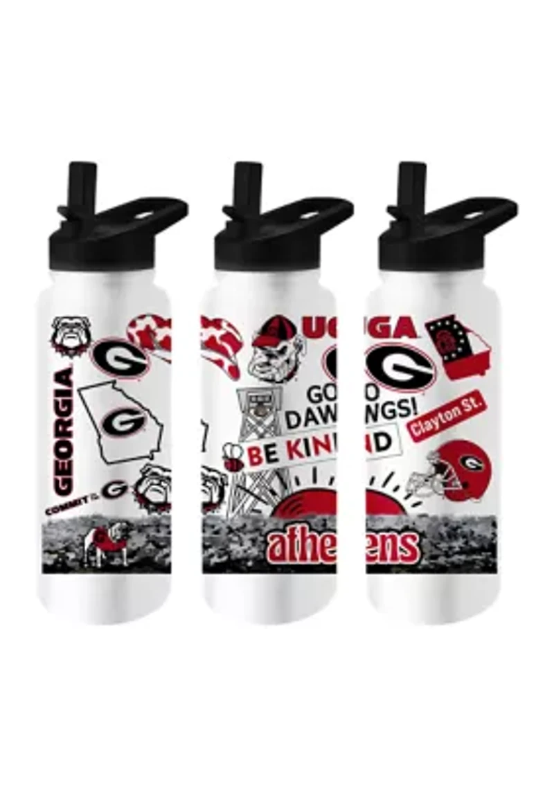 NCAA Georgia Bulldogs 34 Ounce Quencher Bottle