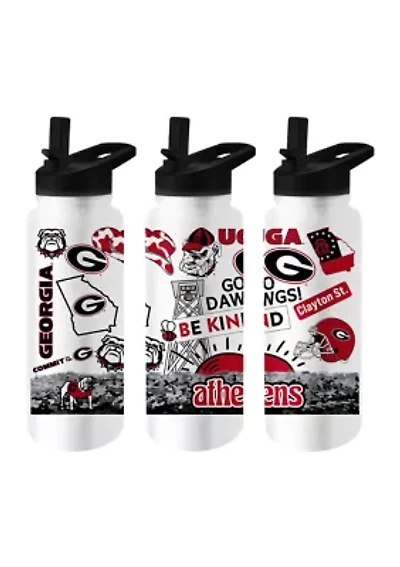 NCAA Georgia Bulldogs 34 Ounce Quencher Bottle