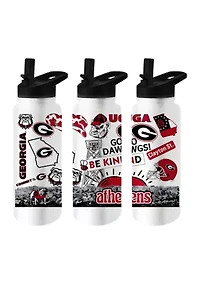 NCAA Georgia Bulldogs 34 Ounce Quencher Bottle