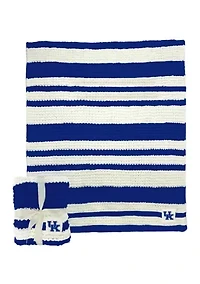 NCAA Kentucky Wildcats Cable Knit Blanket