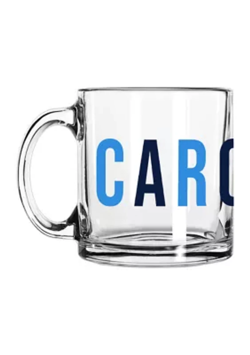 NCAA North Carolina Tar Heels 13 Ounce Overtime Glass Mug