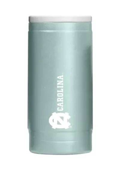 NCAA North Carolina Tar Heels Vertical Powder Coat Slim Can Coolie