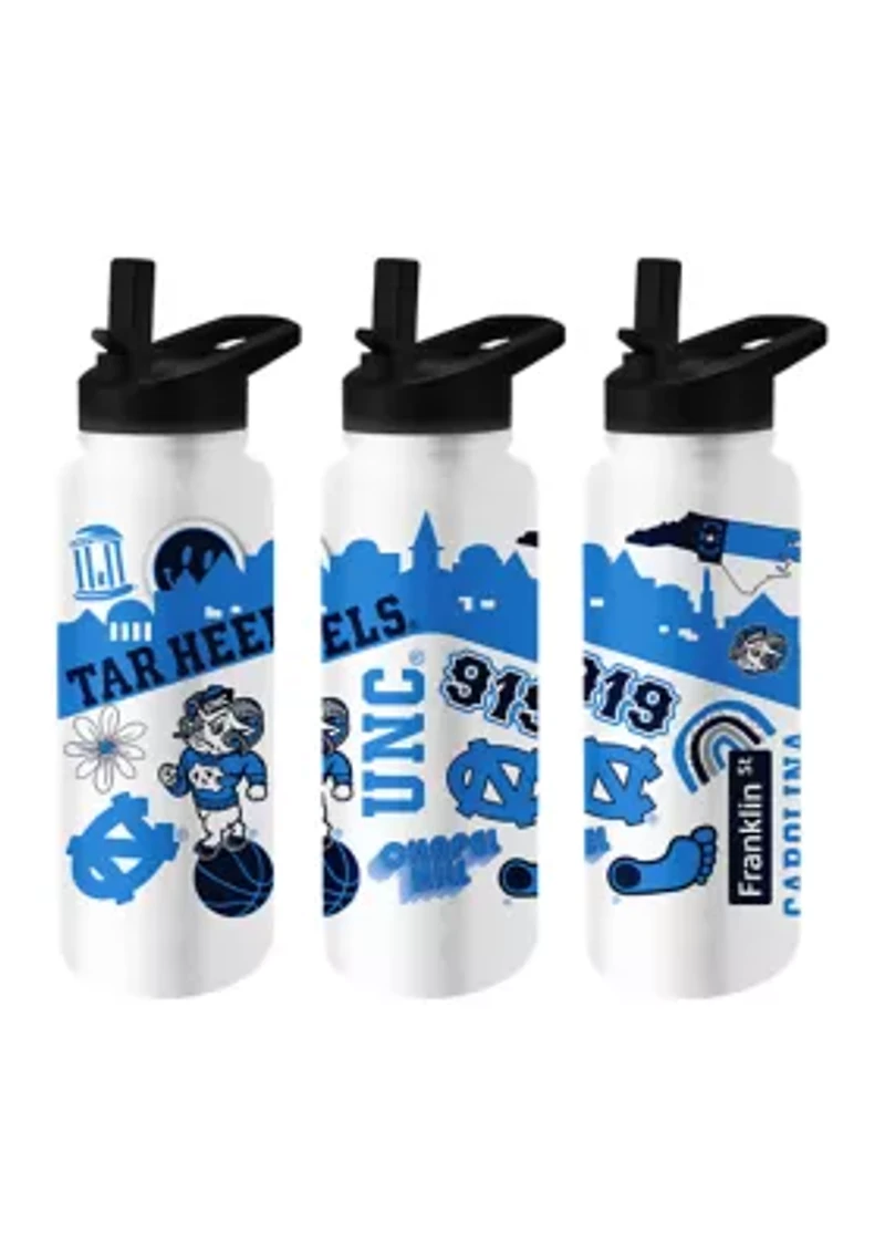 NCAA North Carolina Tar Heels 34 Ounce Native Quencher Bottle