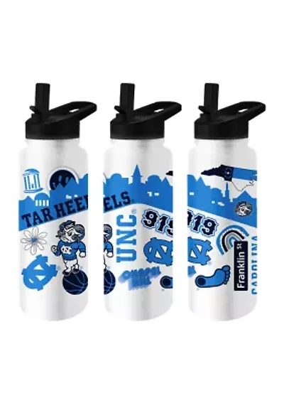 NCAA North Carolina Tar Heels 34 Ounce Native Quencher Bottle
