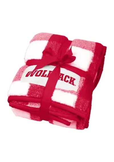 NCAA NC State Wolfpack Buffalo Check Blanket