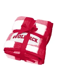 NCAA NC State Wolfpack Buffalo Check Blanket