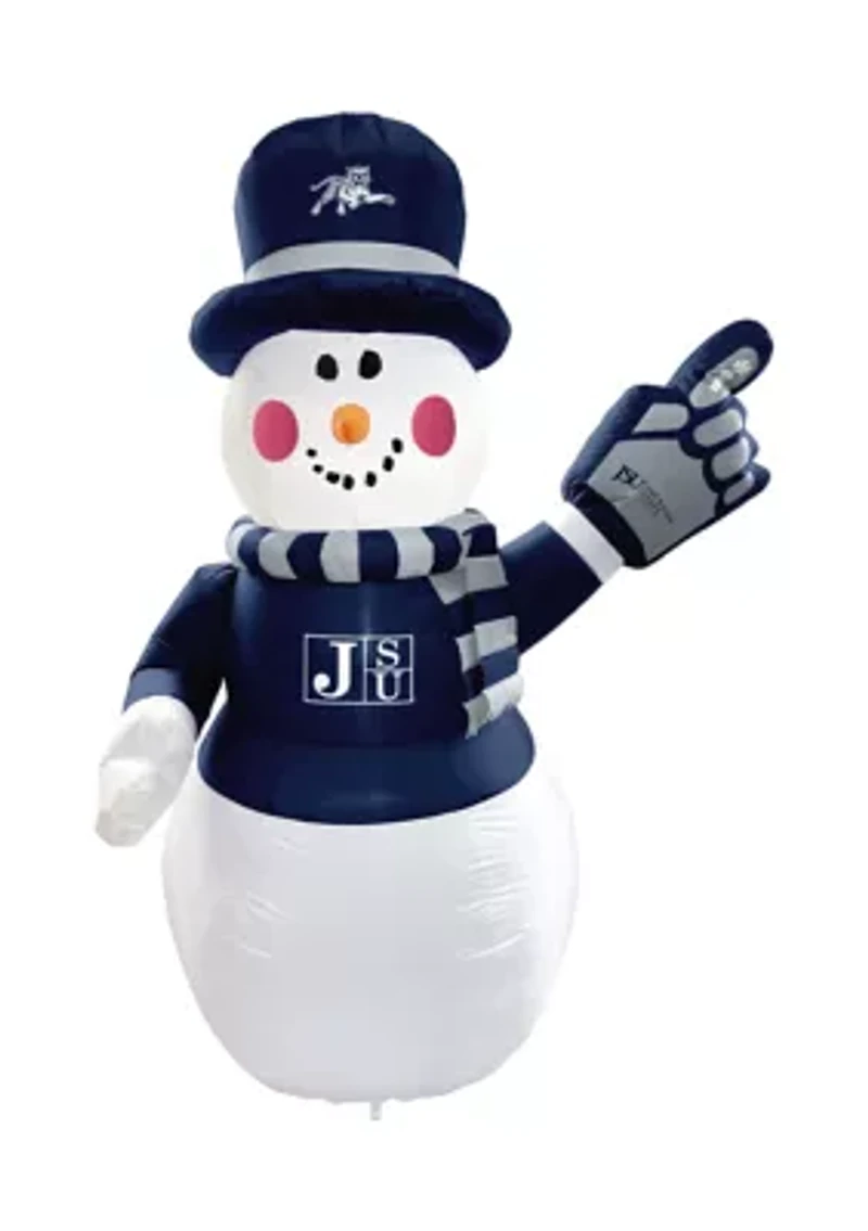 NCAA Jackson State Tigers Jackson State 7' Snowman Yard Inflatable