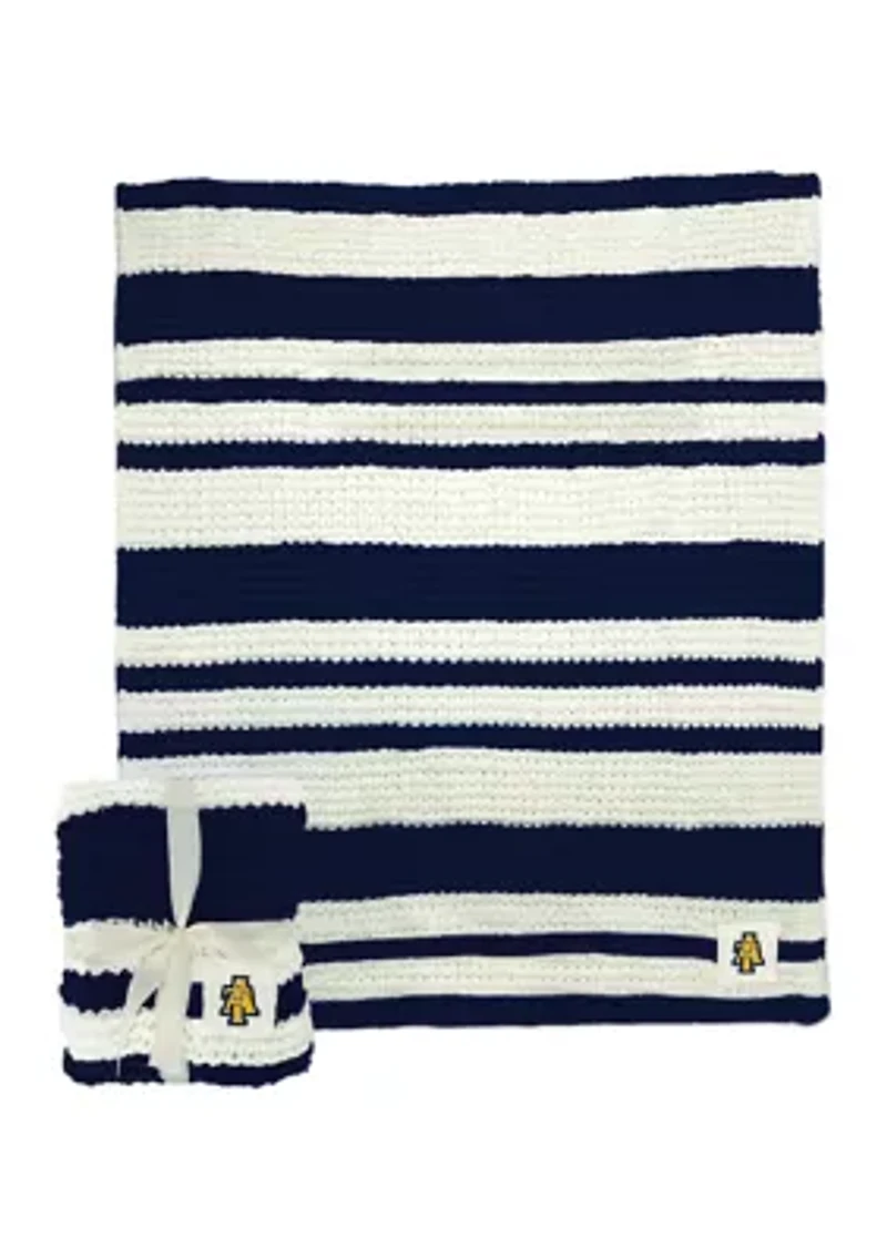 NCAA NC A&T Aggies Cable Knit Blanket