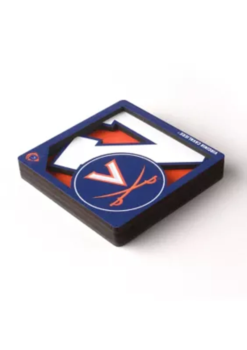 YouTheFan NCAA Virginia Cavaliers 3D Logo Series Magnets