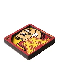 YouTheFan NCAA Minnesota Golden Gophers 3D Logo Series Magnets