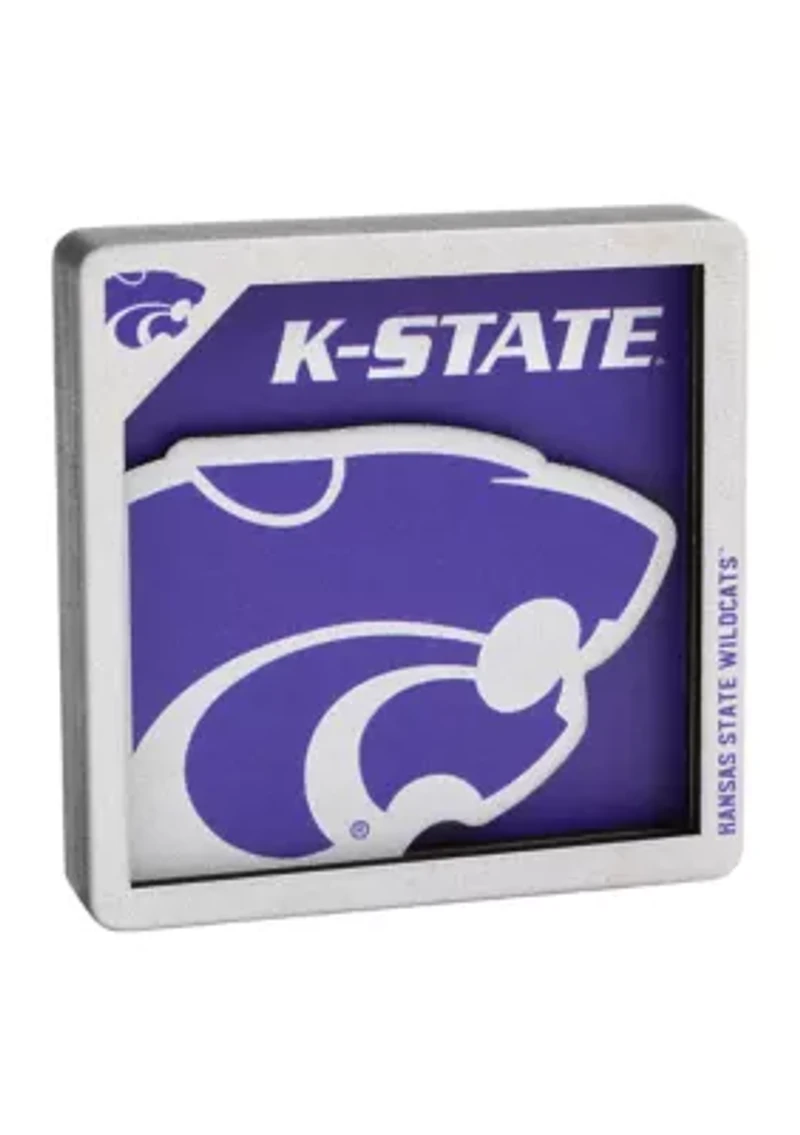 YouTheFan NCAA Kansas State Wildcats 3D Logo Series Magnets