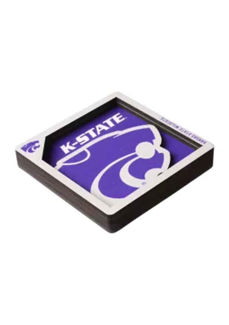 YouTheFan NCAA Kansas State Wildcats 3D Logo Series Magnets