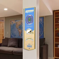 YouTheFan NFL Los Angeles Chargers 3D Stadium 8x32 Banner - SoFi Stadium
