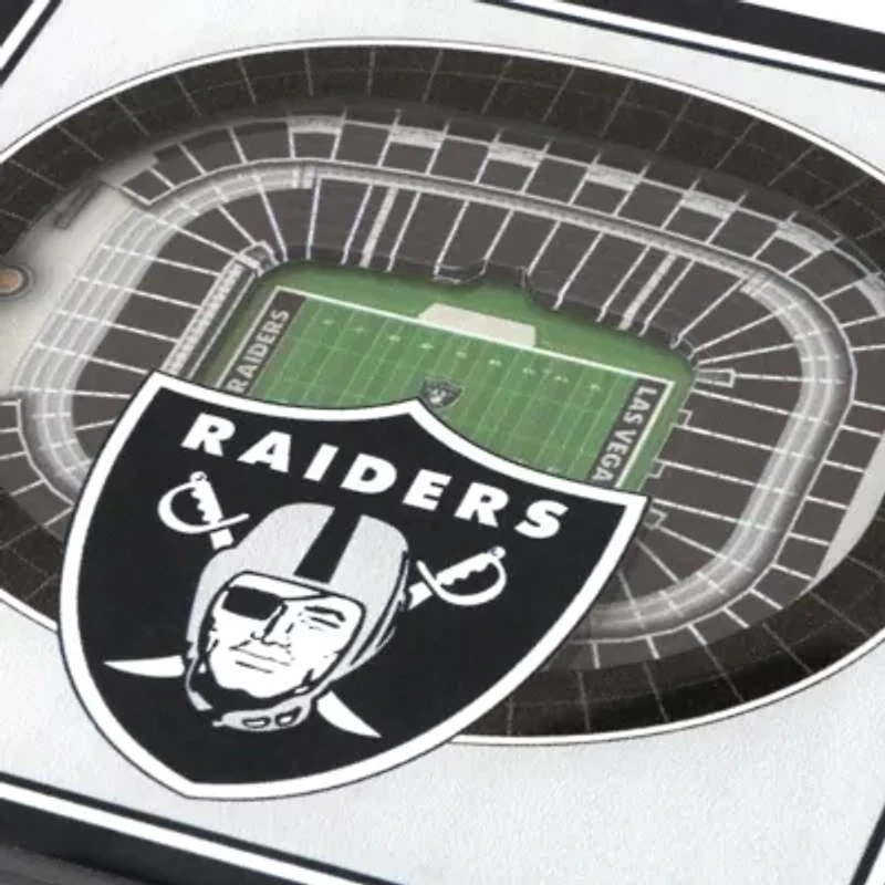 Oakland Raiders YouTheFan NFL Las Vegas Raiders 3D StadiumView Coasters - Allegiant Stadium