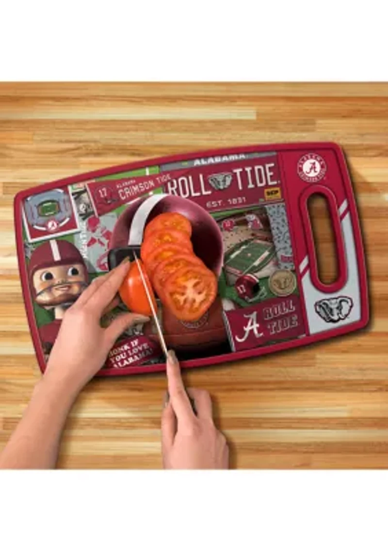 YouTheFan NCAA Alabama Crimson Tide Retro Series Cutting Board