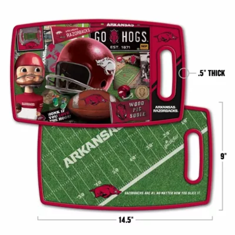 YouTheFan NCAA Arkansas Razorbacks Retro Series Cutting Board