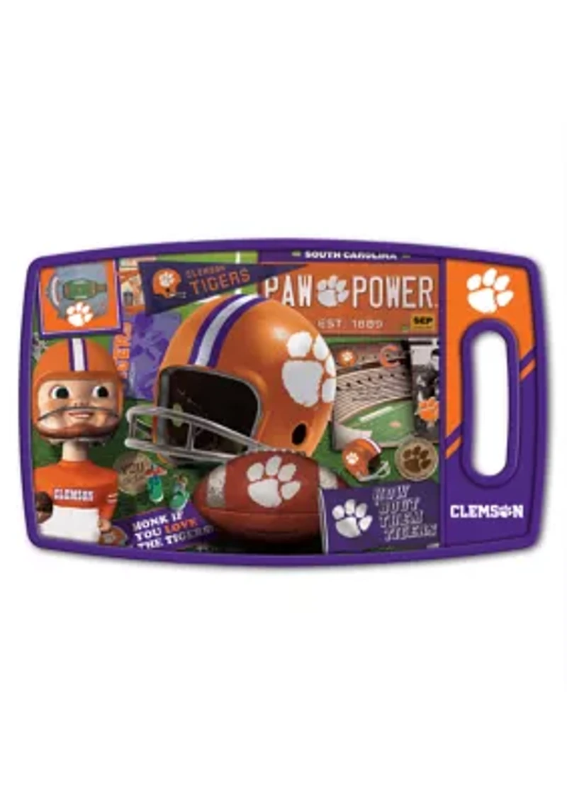 YouTheFan NCAA Clemson Tigers Retro Series Cutting Board
