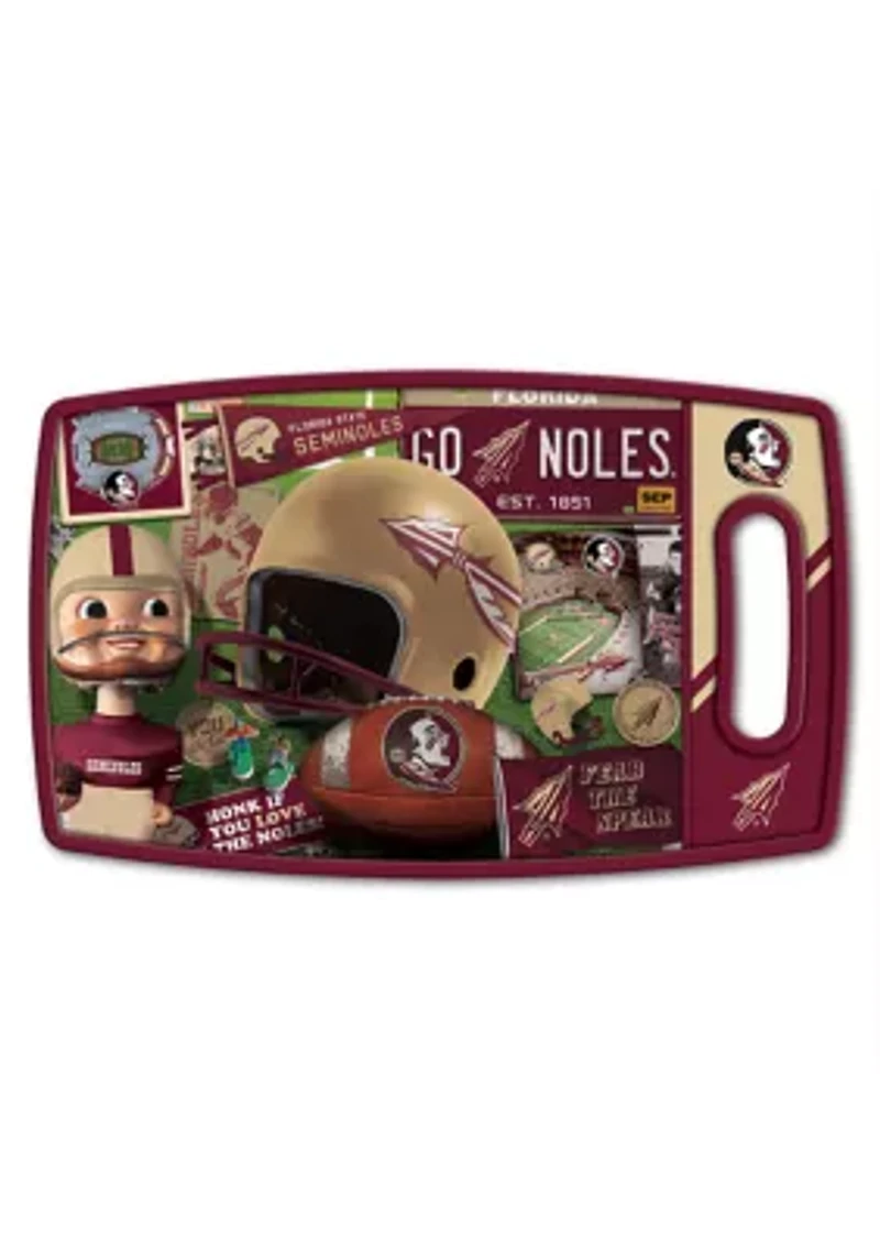 YouTheFan NCAA Florida State Seminoles Retro Series Cutting Board