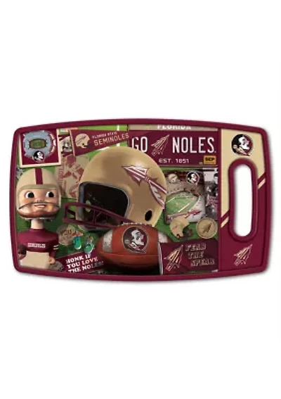 YouTheFan NCAA Florida State Seminoles Retro Series Cutting Board
