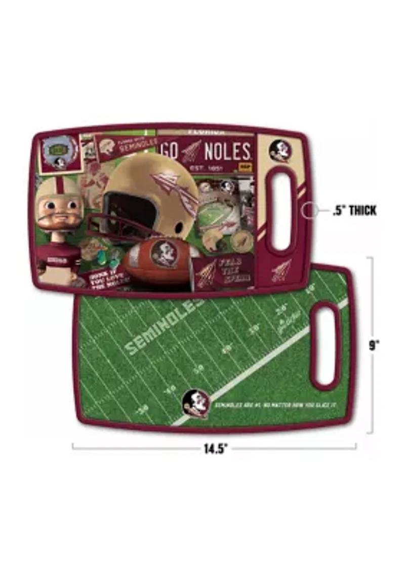 YouTheFan NCAA Florida State Seminoles Retro Series Cutting Board