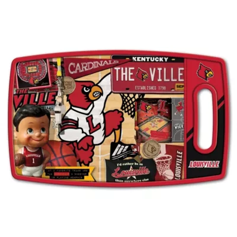 YouTheFan NCAA Louisville Cardinals Retro Series Cutting Board