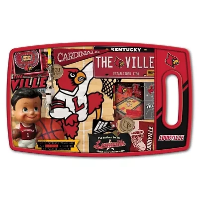 YouTheFan NCAA Louisville Cardinals Retro Series Cutting Board