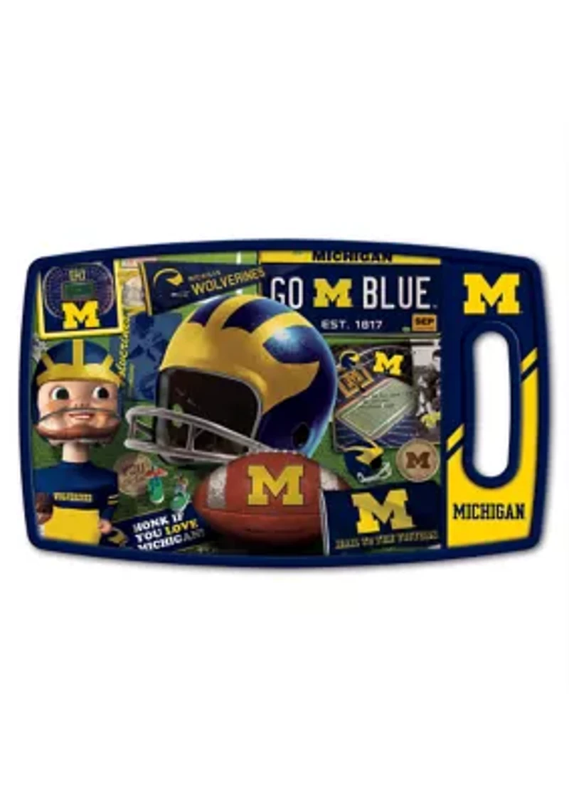 YouTheFan NCAA Michigan Wolverines Retro Series Cutting Board
