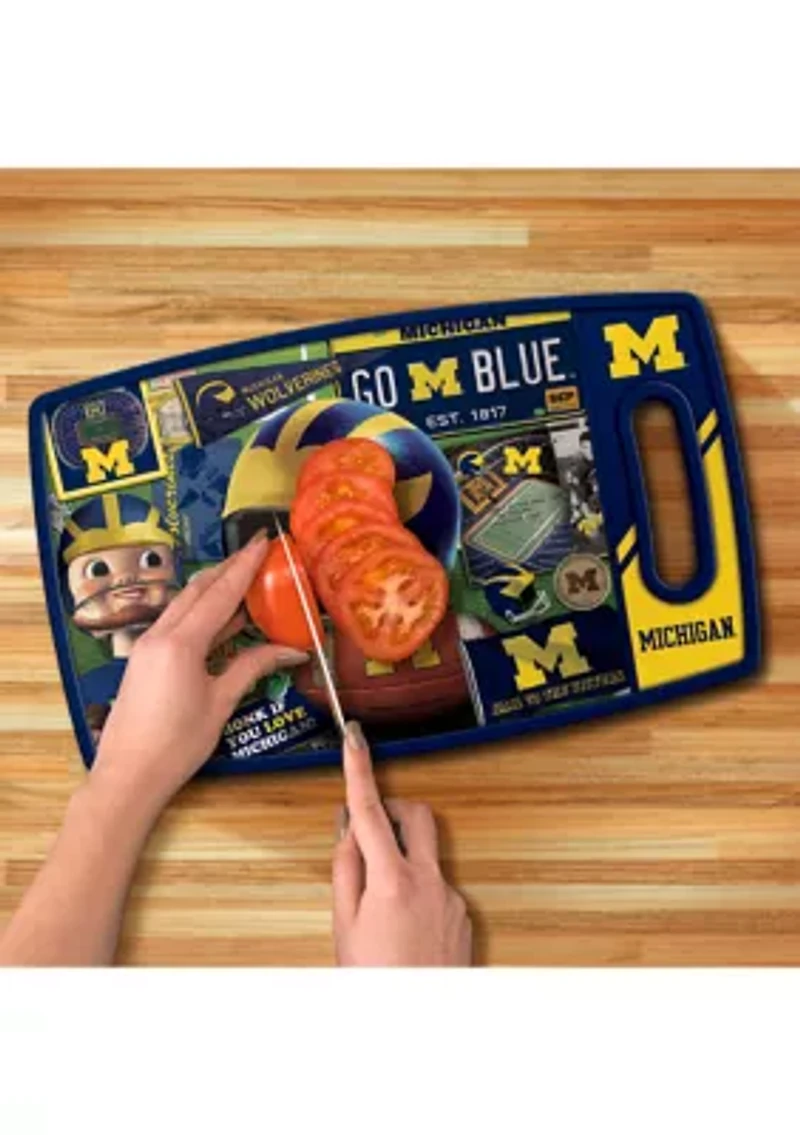 YouTheFan NCAA Michigan Wolverines Retro Series Cutting Board