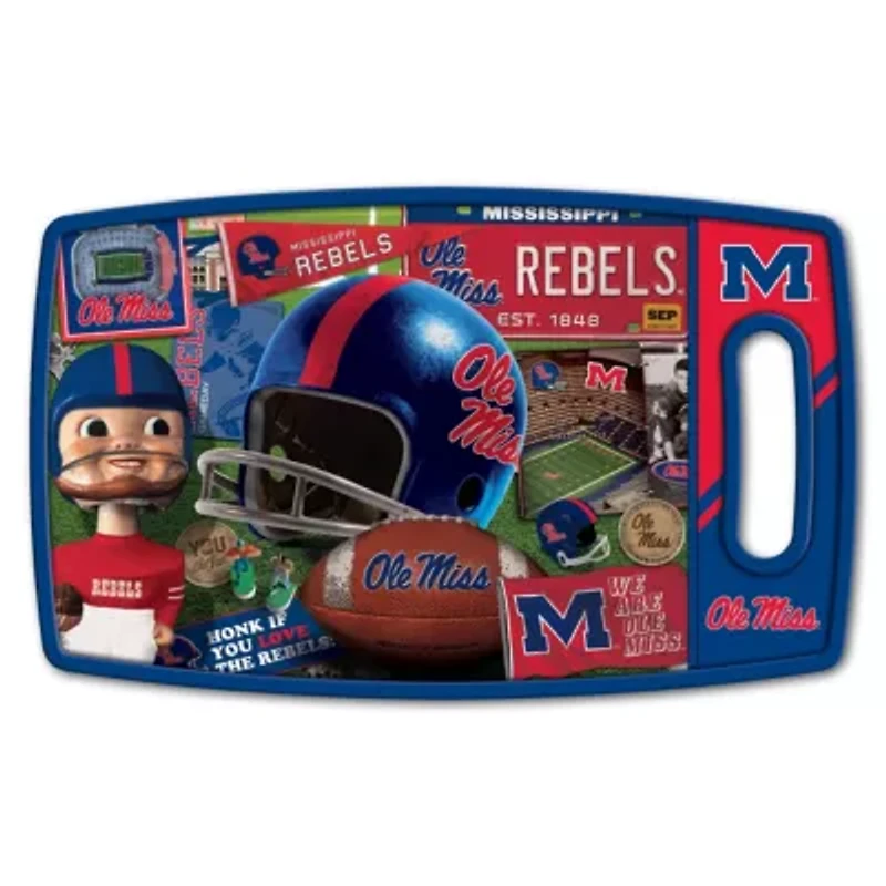 Ole Miss Rebels YouTheFan NCAA Mississippi Rebels Retro Series Cutting Board