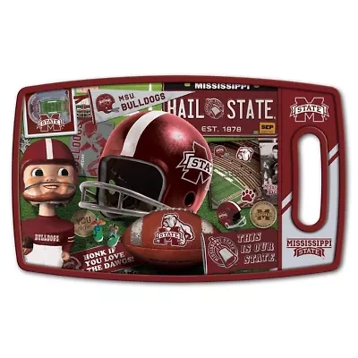 YouTheFan NCAA Mississippi State Bulldogs Retro Series Cutting Board