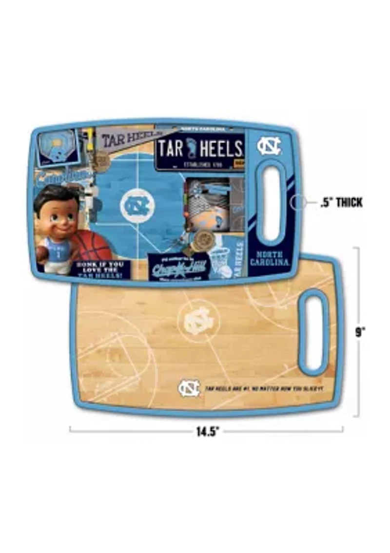 YouTheFan NCAA North Carolina Tar Heels Retro Series Cutting Board