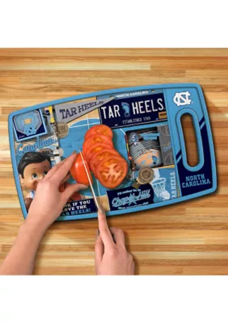YouTheFan NCAA North Carolina Tar Heels Retro Series Cutting Board