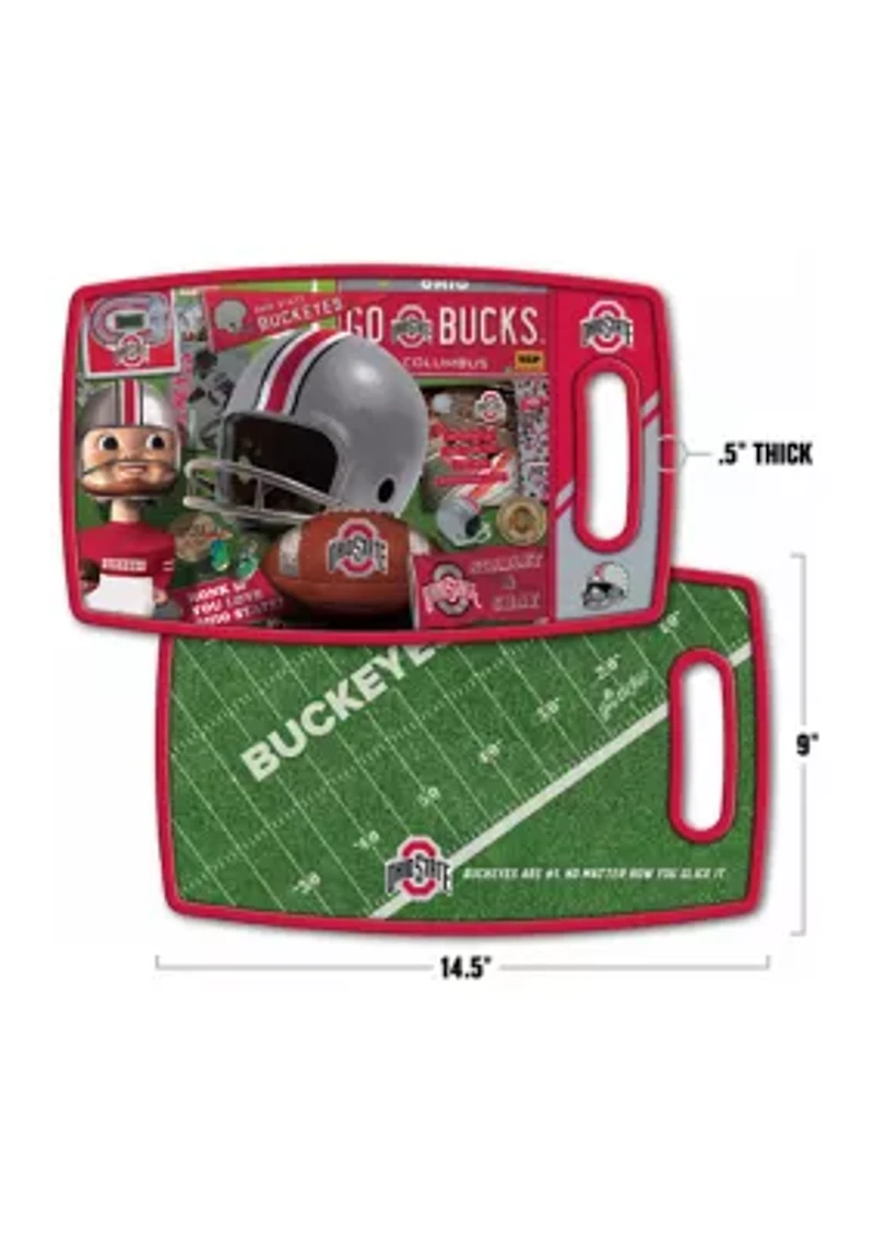 YouTheFan NCAA Ohio State Buckeyes Retro Series Cutting Board