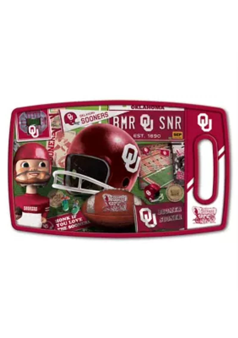 YouTheFan NCAA Oklahoma Sooners Retro Series Cutting Board