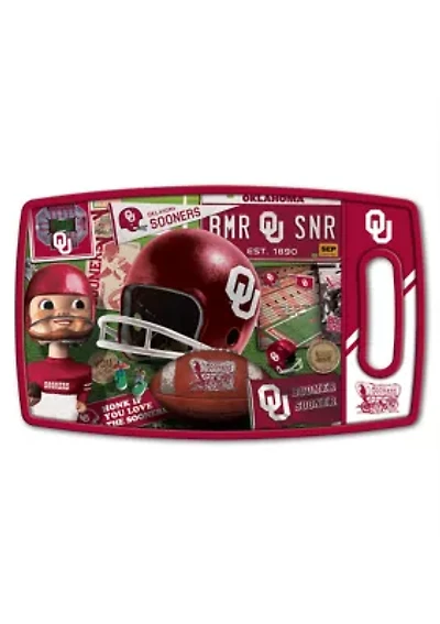 YouTheFan NCAA Oklahoma Sooners Retro Series Cutting Board