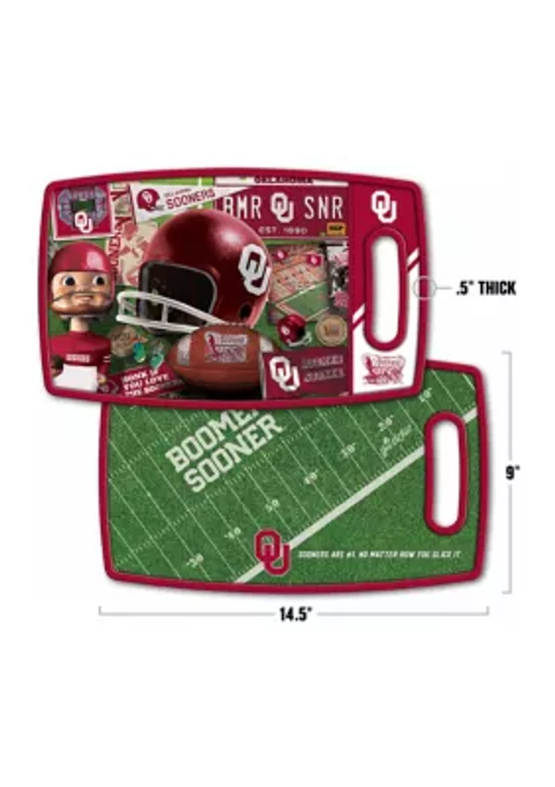 YouTheFan NCAA Oklahoma Sooners Retro Series Cutting Board