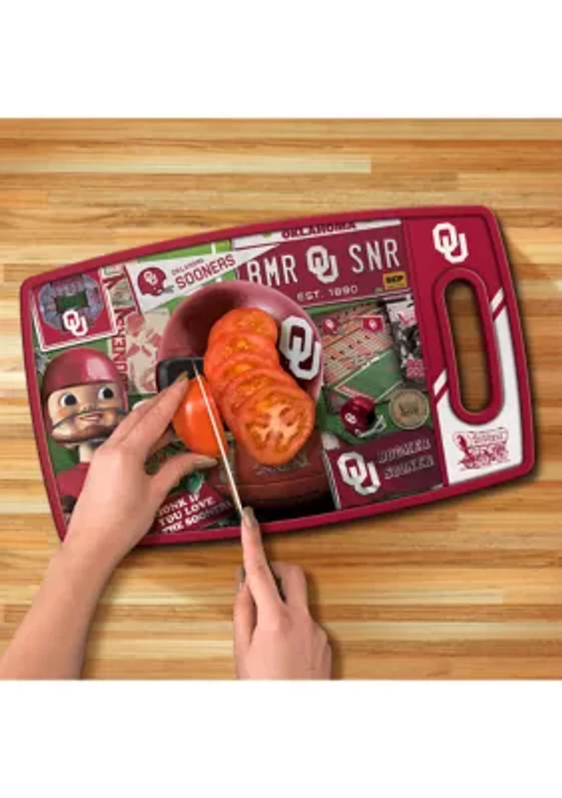 YouTheFan NCAA Oklahoma Sooners Retro Series Cutting Board