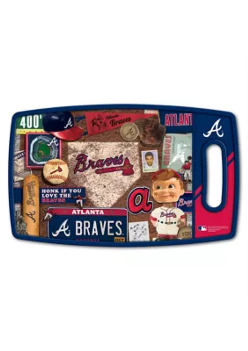 YouTheFan MLB Atlanta Braves Retro Series Cutting Board