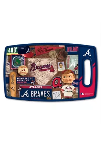YouTheFan MLB Atlanta Braves Retro Series Cutting Board
