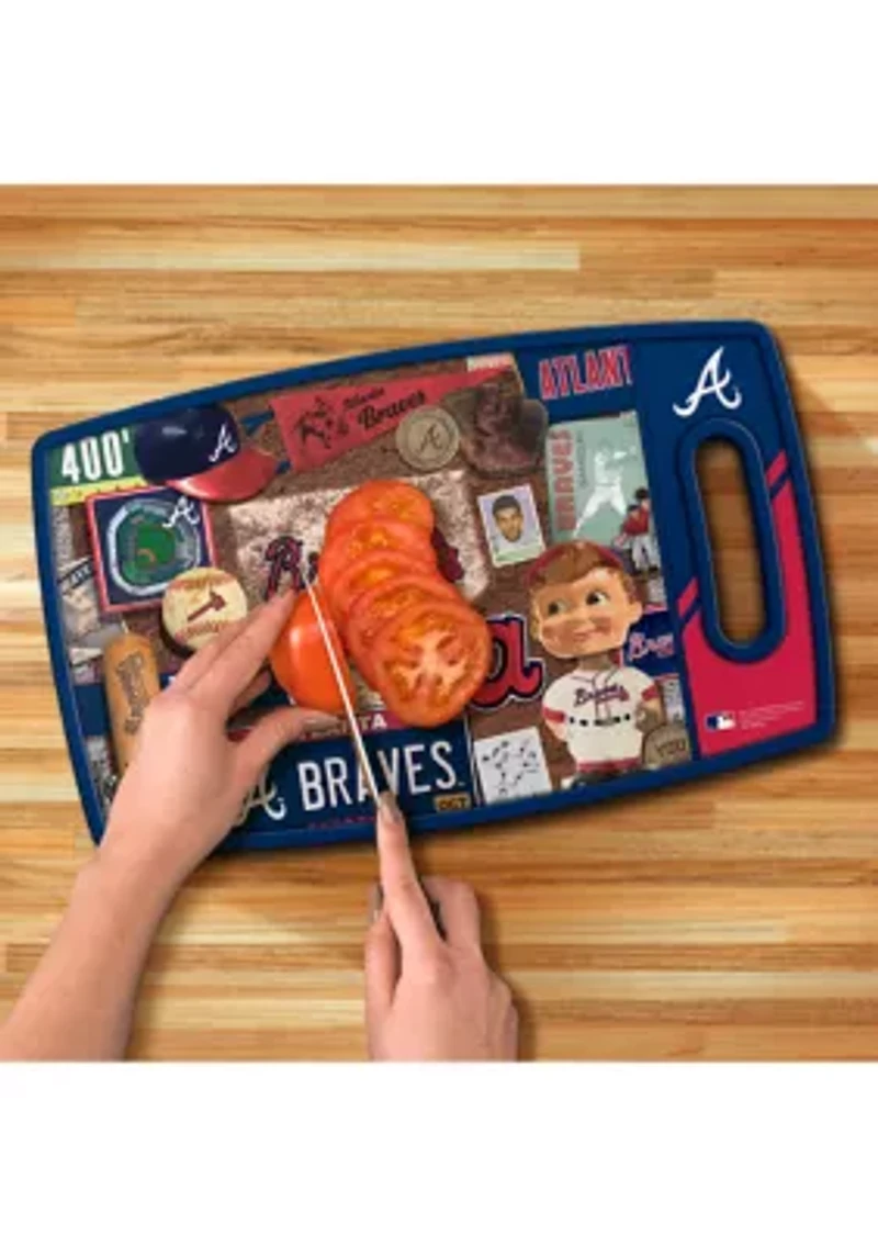 YouTheFan MLB Atlanta Braves Retro Series Cutting Board