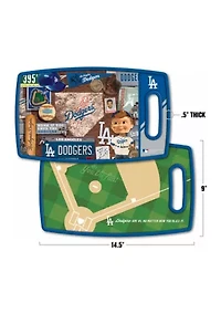 YouTheFan MLB Los Angeles Dodgers Retro Series Cutting Board