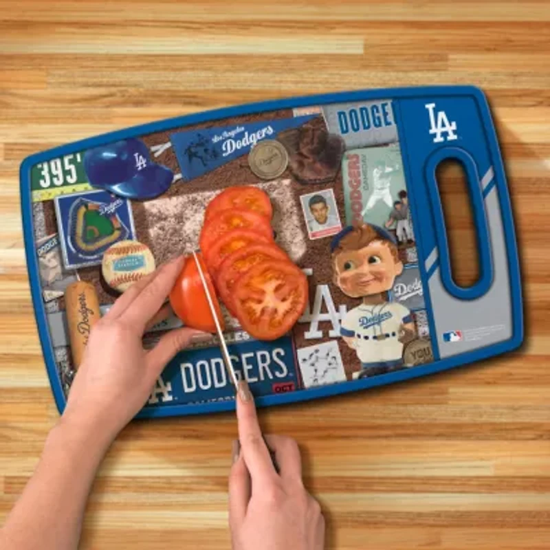 YouTheFan MLB Los Angeles Dodgers Retro Series Cutting Board