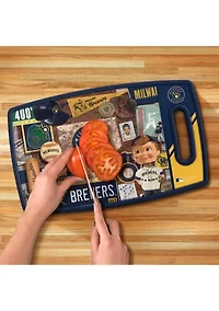 YouTheFan MLB Milwaukee Brewers Retro Series Cutting Board